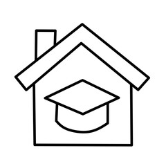 Higher education vector icon
