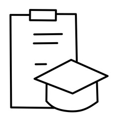 Higher education vector icon