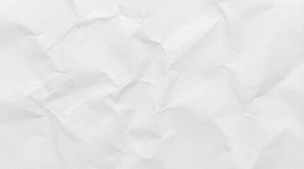 Fototapeta premium Crumpled White Paper Texture