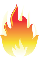 Fire Flame Burning Vector Design