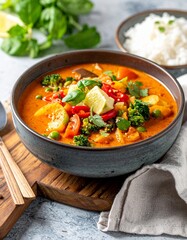 Rotes Curry mit Gem&uuml;se vegan