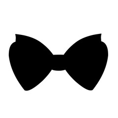 Ribbon vector silhouette