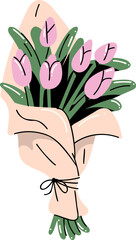 Bouquet of Flowers Illustration