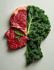 Brain Food - Meat and Greens for a Healthy Mind.
