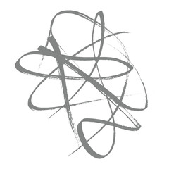 Dynamic Abstract Grunge Brushstroke Tangle