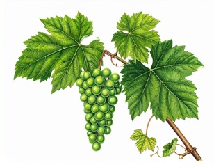 bunch of green grapes