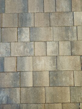 Stone brick pavement pattern background