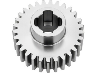 Metal gear with hexagonal hole