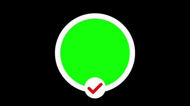 Animation Tiktok Following Account With Green screen Or Transparent background for social media post horizontal