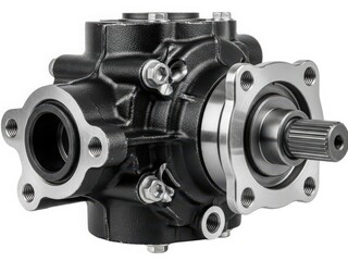 Industrial hydraulic pump with metal components