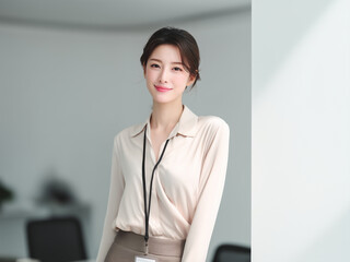 オフィスで働く女性