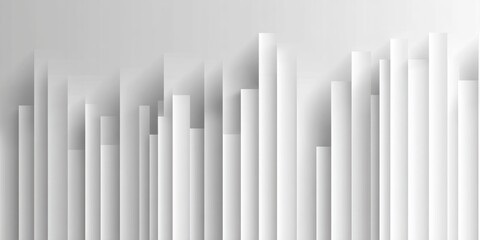 Obraz premium White 3D bar graph rising upwards.