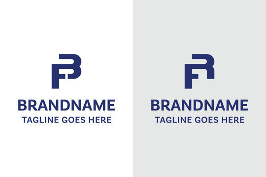 Letters FB FR Monogram Logo, suitable for any business with EB BE ER RE initials