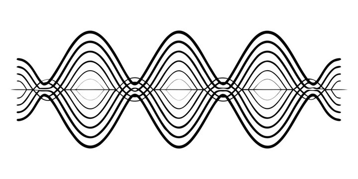 Abstract Light Wave Technology Background with Flowing Neon Lines