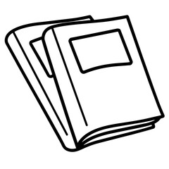 Cute Summer Life Doodle Activities hand drawn black and white outline