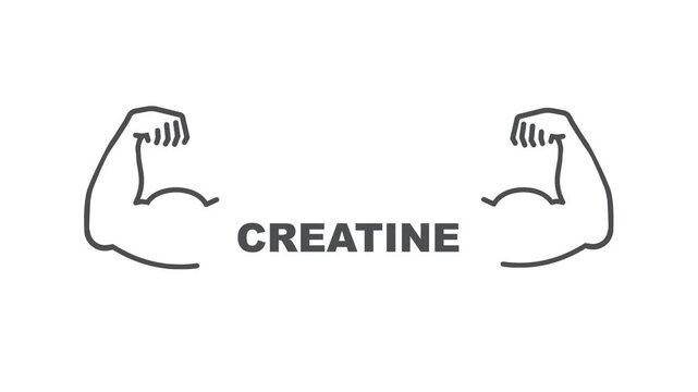 Creatine for energy nutrition that useful for muscles, video.