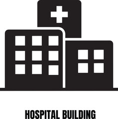 Obraz premium Hospital Building Icon Design