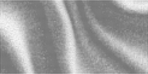 Halftone dots white and black color pattern gradient grunge texture background. Dot pop art comic sport style vector illustration