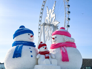 Harbin International Ice and Snow Sculpture Festival is an annual winter festival that takes place in Harbin. It is the world largest ice and snow festival.