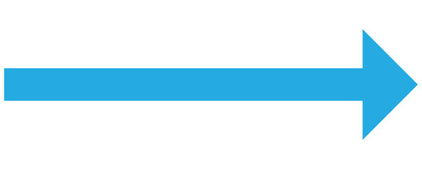 Obraz premium Blue right pointing arrow icon vector isolated . A clean, flat blue arrow pointing right, perfect for navigation buttons, website interfaces, and presentation slides. Vector illustration.