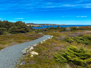 Coastal Trail with Ocean View in Louisbourg, Nova Scotia