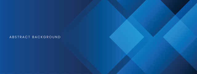 Fototapeta premium Modern blue abstract presentation background featuring layered geometric shapes, clean lines, and professional composition.