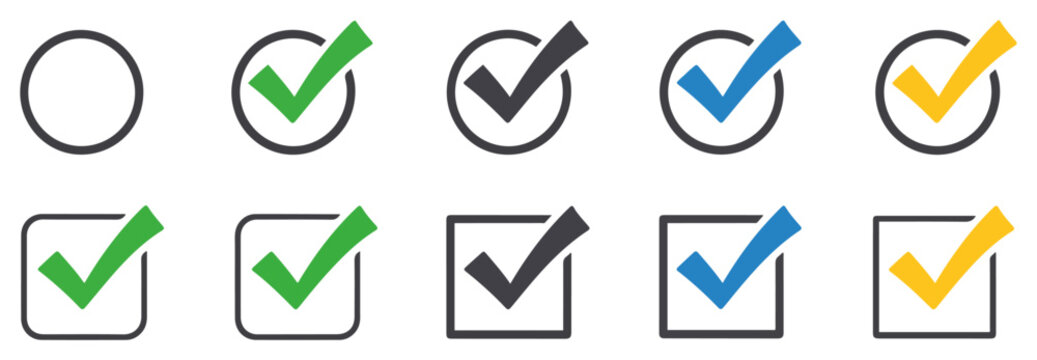 checkbox icons set ui design