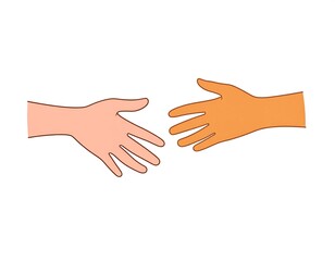 Reaching Hands - A Symbol of Connection and Support.
