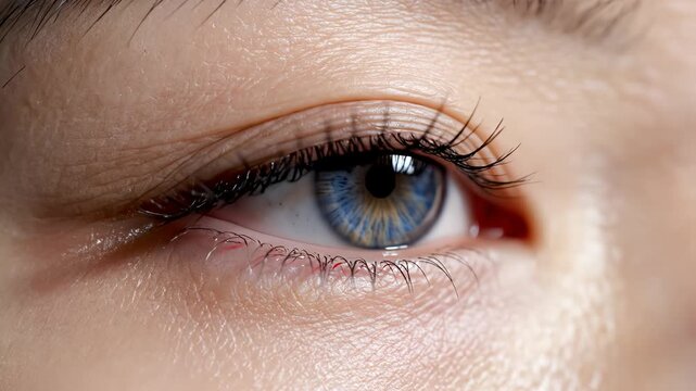 Closeup of a human eye