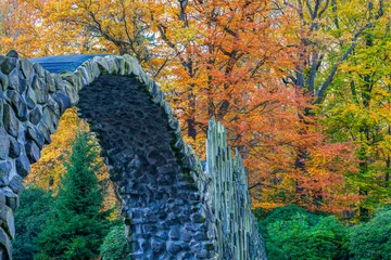 Tableau sur plexiglas Le Rakotzbrücke Rakotzbrücke  © jsr548