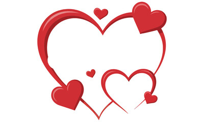 Minimalist Heart Logo Design Infinity Loop Heart Vector Illustration