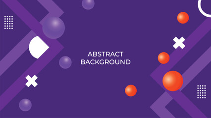 Abstract geometric background featuring a modern combination of purple and orange colors, with dynamic lines, shapes, and futuristic