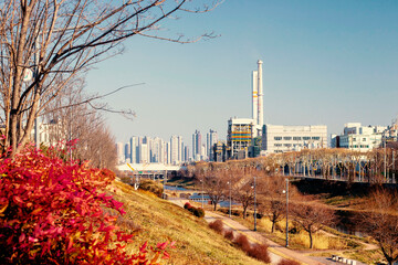 대구 서구 염색산업단지 달서천 산책로