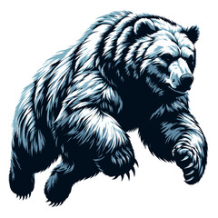 Bear vector and illustration.