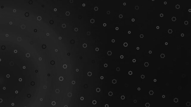 Viewing a calm abstract motion in a dark spiral pattern