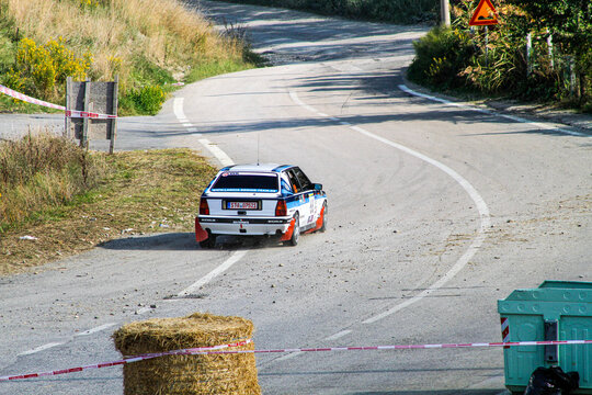 San Marino: 2010 09 01 Rally free event Lancia Delta HF Integrale racing on asphalt stage
