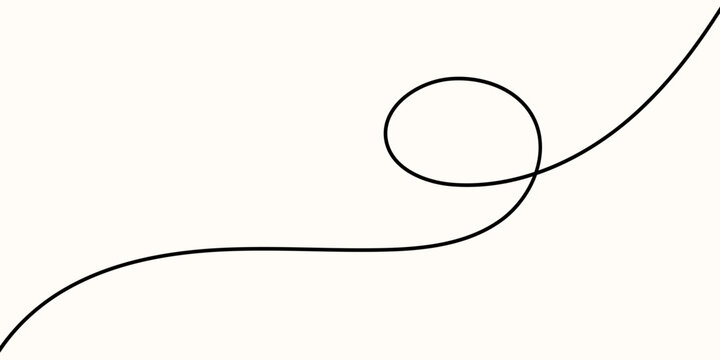 Line cable drawing and squiggle curve long with abstract tangle thin Wavy curvy thread and line pattern vector with loop squiggly cable Wire line doodle and rope squiggle divider with element