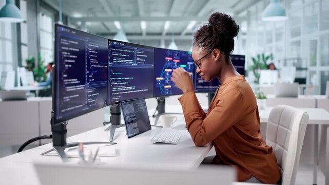 Frustrated African American Software Engineer Overwhelmed