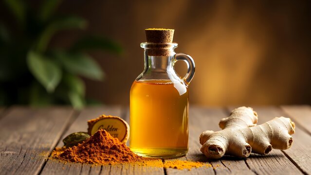 Turmeric Ginger Elixir: Golden Herbal Oil for Wellness & Vitality