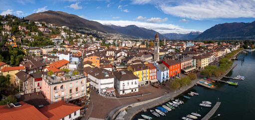 Ascona, Switzerland Townscape on Lake Maggiore