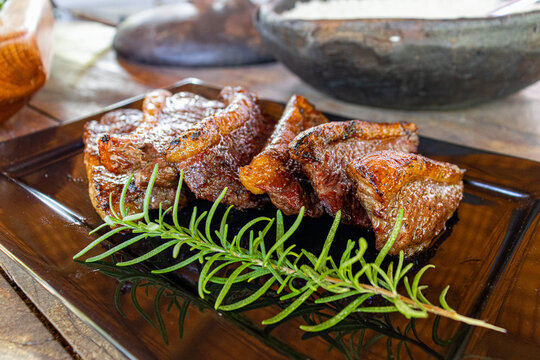 Roasted Buffalo Meat Dish from Brazil