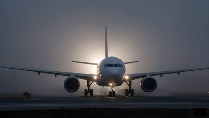 Airplane on the runway