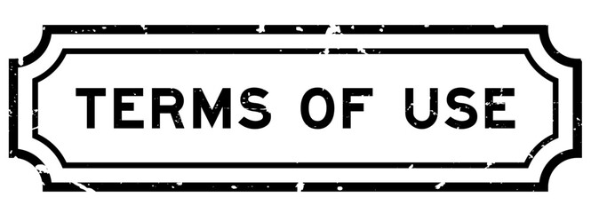 Grunge black terms of use word rubber seal stamp on white background