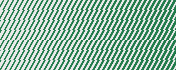Geometric pattern green and white diagonal slash lines with jagged edges.