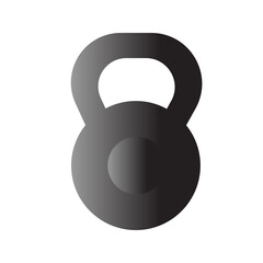 Websports equipment or muscle building equipment kettlebell icon vector
