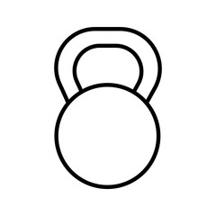 sports equipment or muscle building equipment kettlebell icon vector