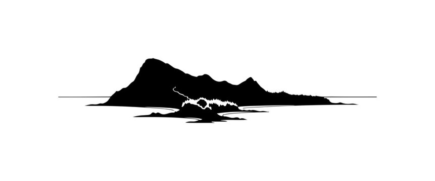 Mountain Silhouette Vector Art