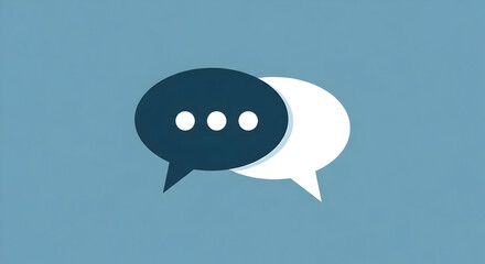 Modern chat bubbles for digital communication and messaging