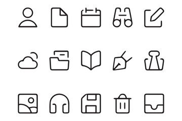 set of web icons