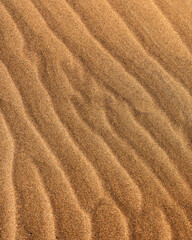 High angle view of natural sand ripples and waves created by wind in the Namib Desert dunes